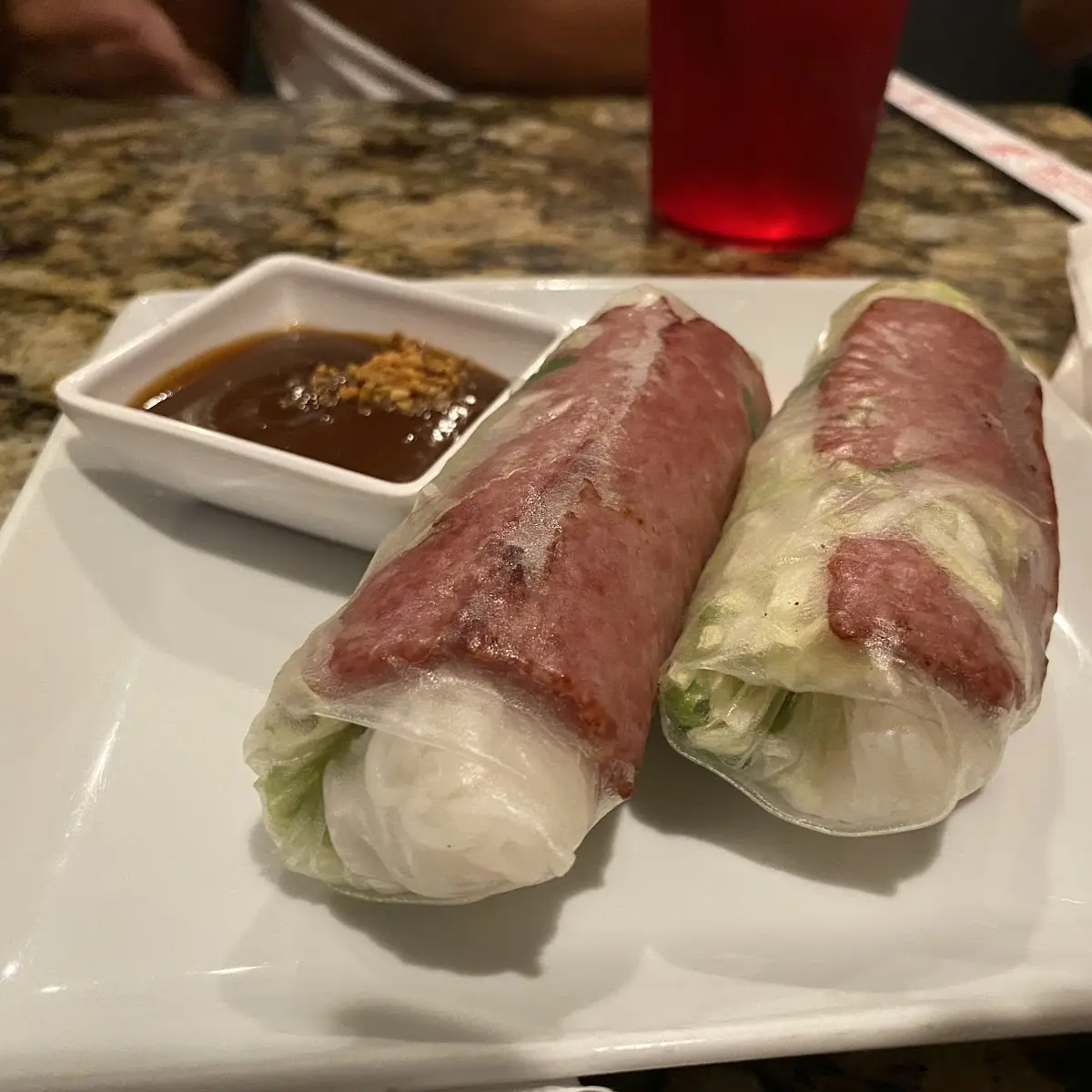 Charbroiled Pork Spring Rolls