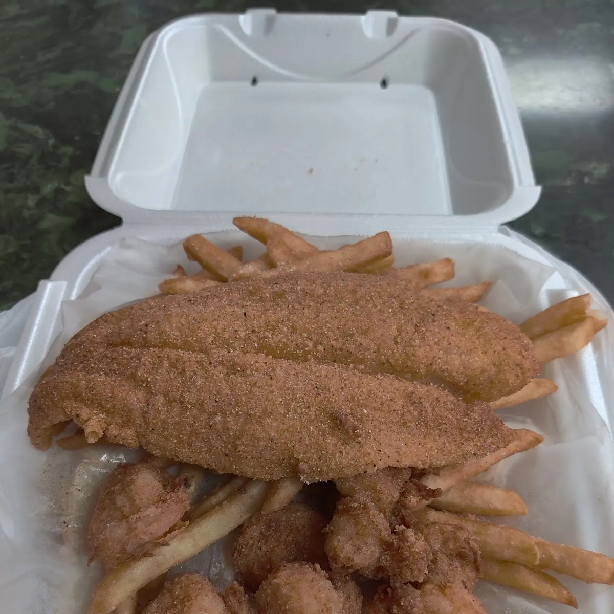 Catfish Fillet and Shrimp