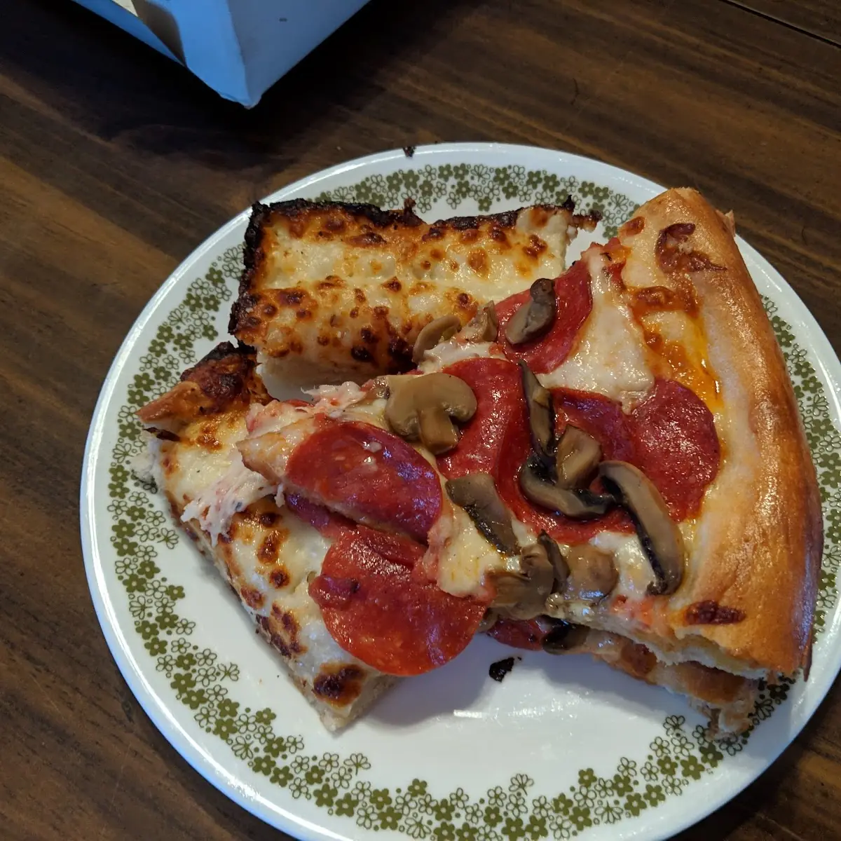 Pepperoni and Mushroom Pizza