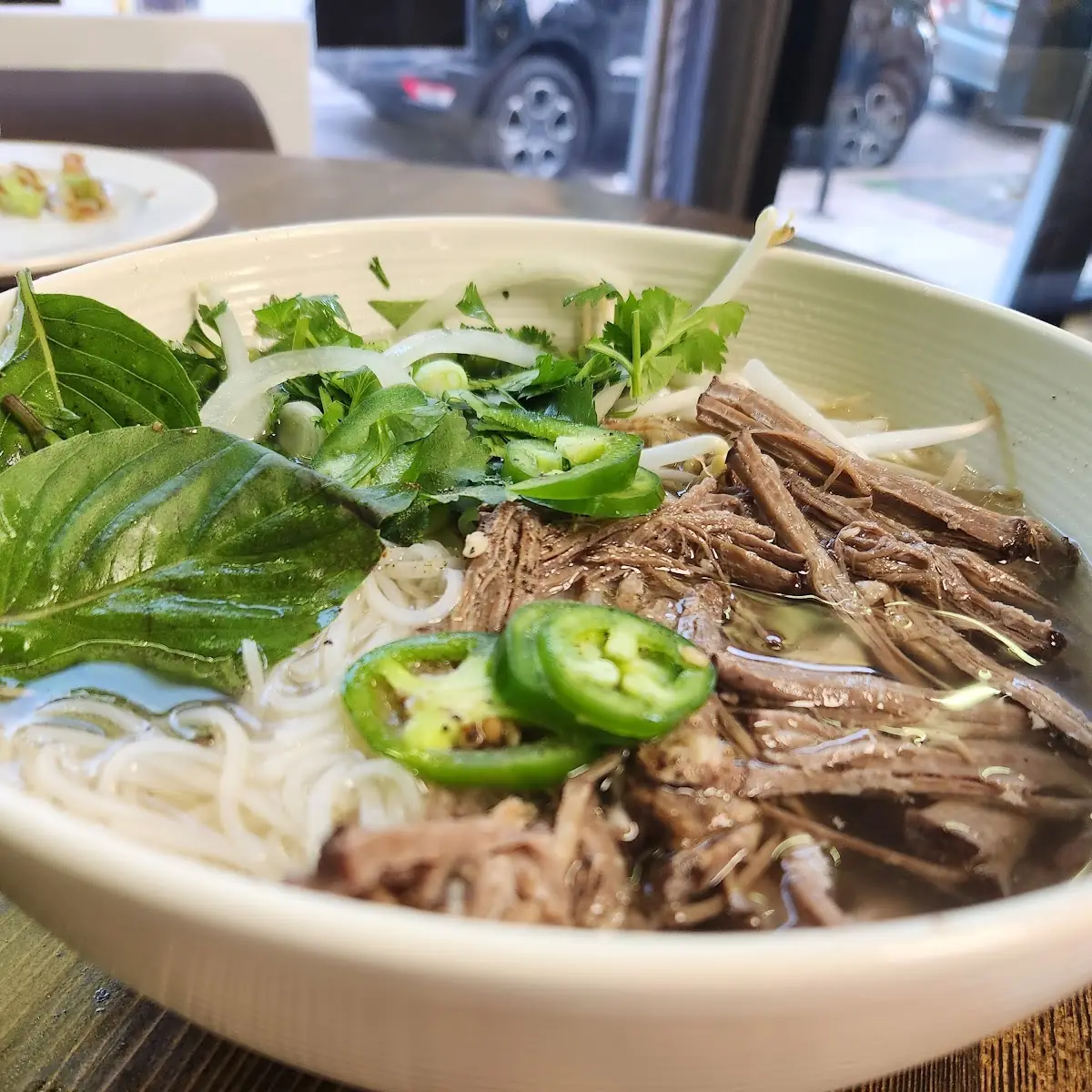 Traditional Vietnamese Pho with Beef Brisket