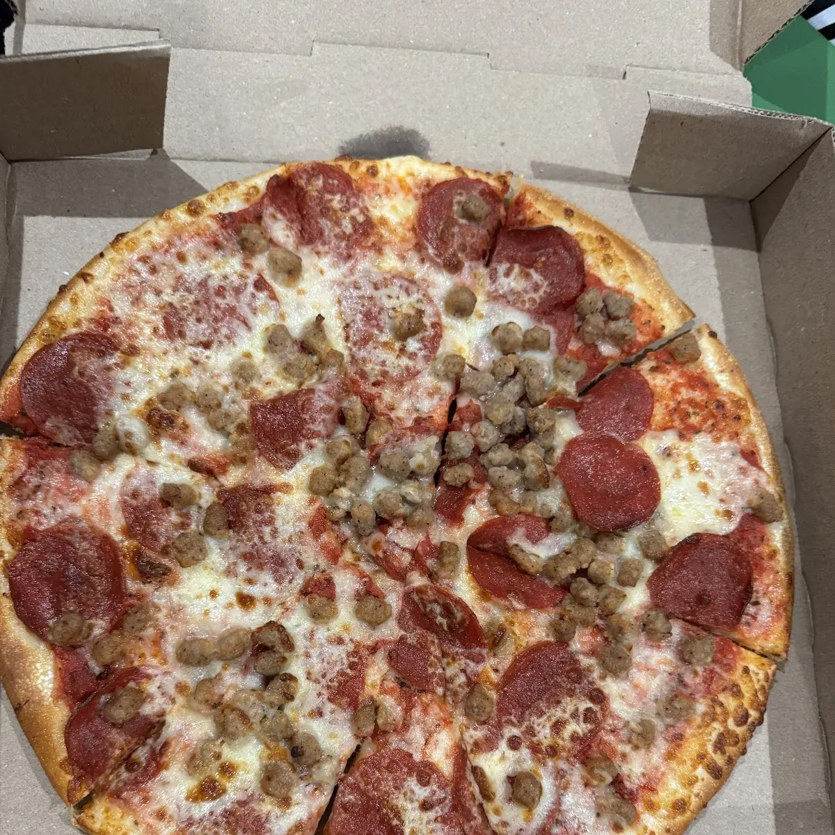 Pepperoni and Sausage Pizza
