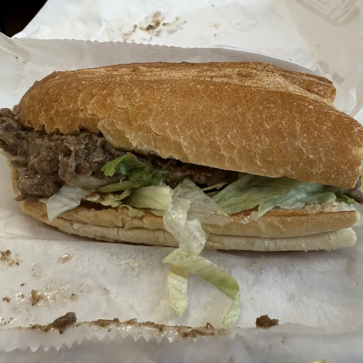 Shredded Steak and Cheese Sub