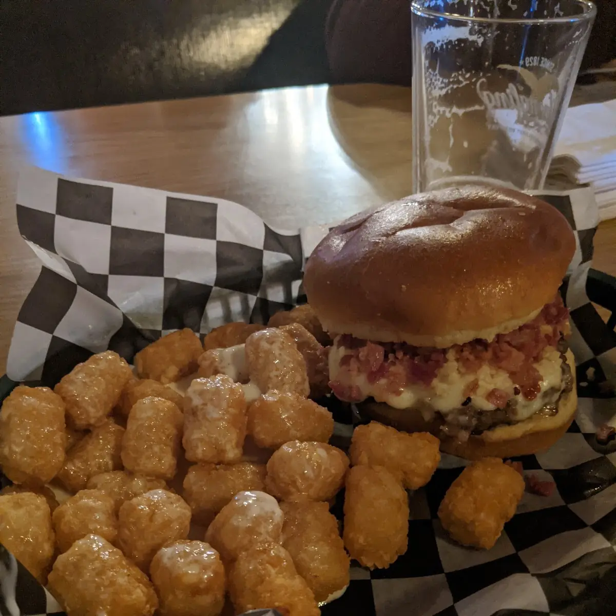 Bacon Cheeseburger & Tater Tots