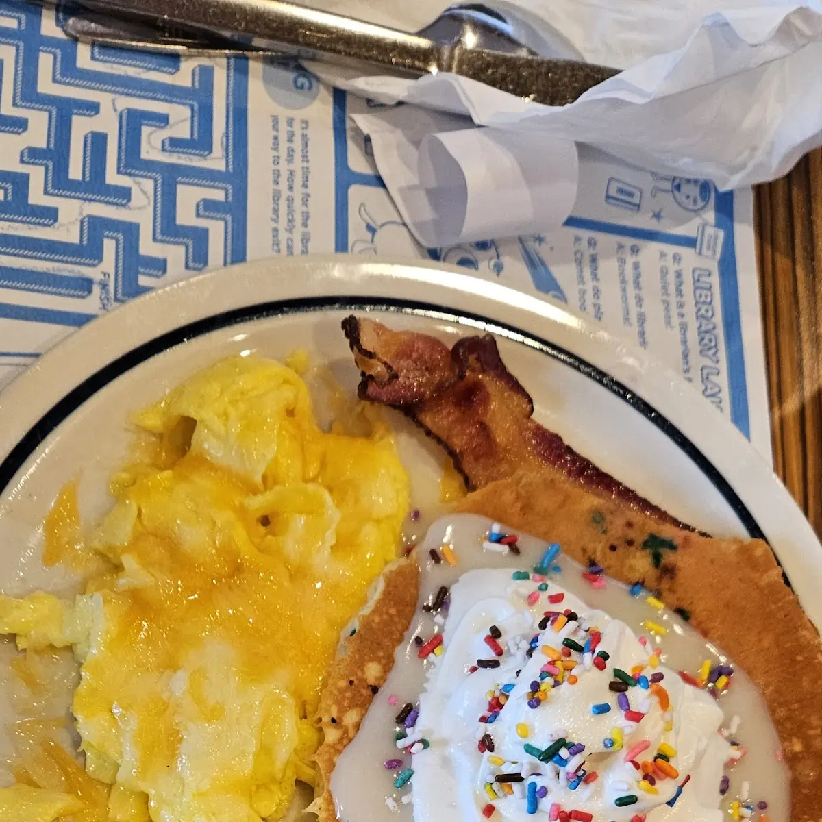 Jr Cupcake Pancake Combo