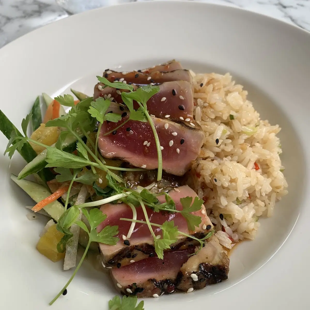 Ahi Tuna over Rice