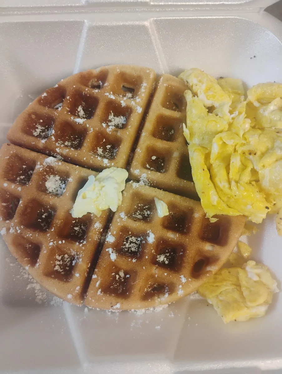 Chicken & Waffle Egg Breakfast