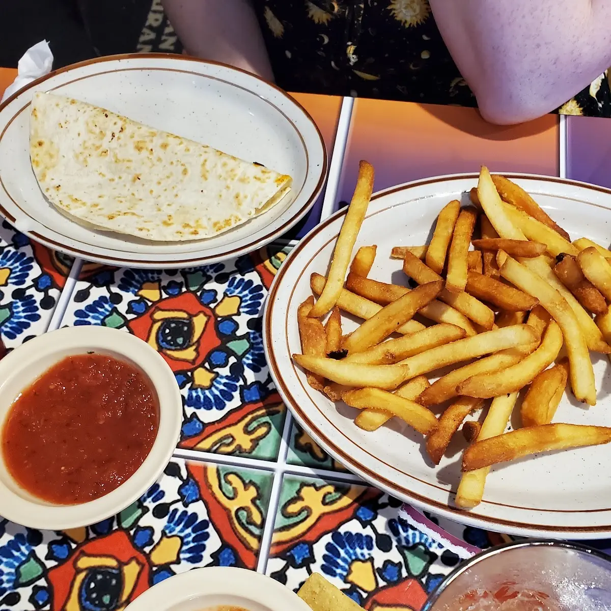 Cheese Quesadilla with Fries