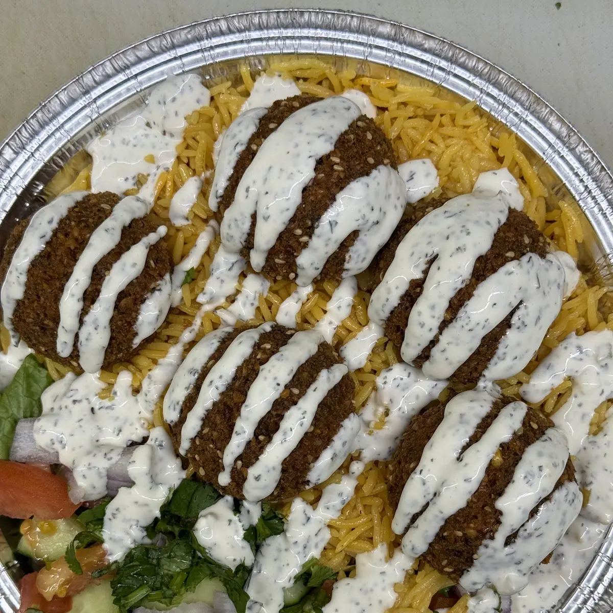 Falafel over Rice 4 PC