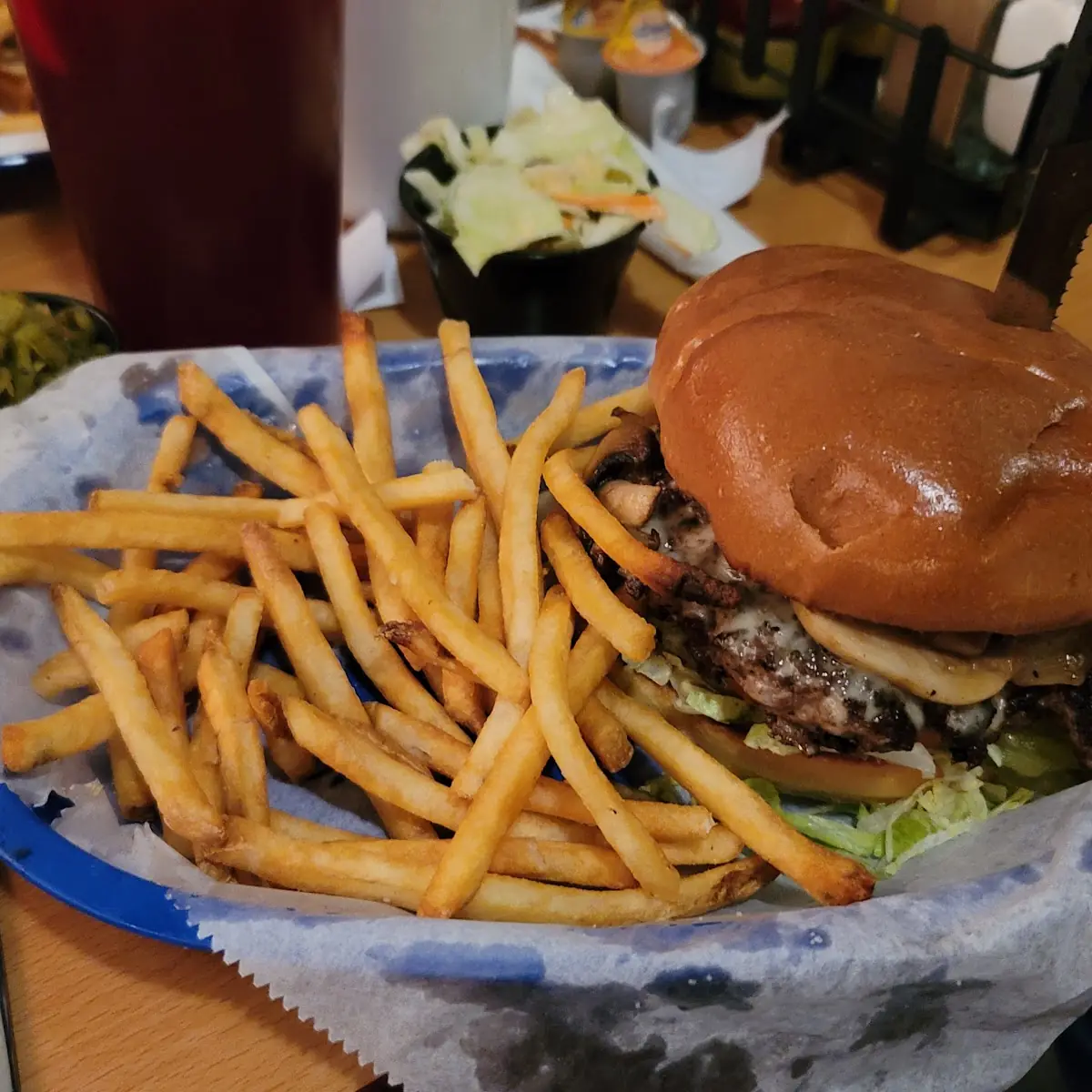 Mushroom Swiss Burger