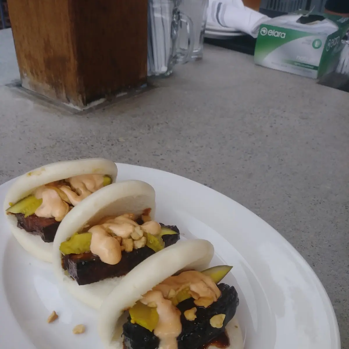 Braided Pork Belly Steamed Buns
