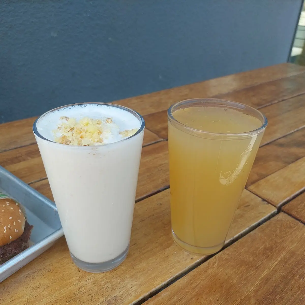 Vanilla Milkshake and Brown Sugar Lemonade