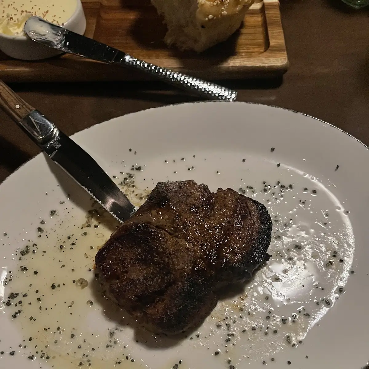 Cowboy Ribeye with Baked Potato