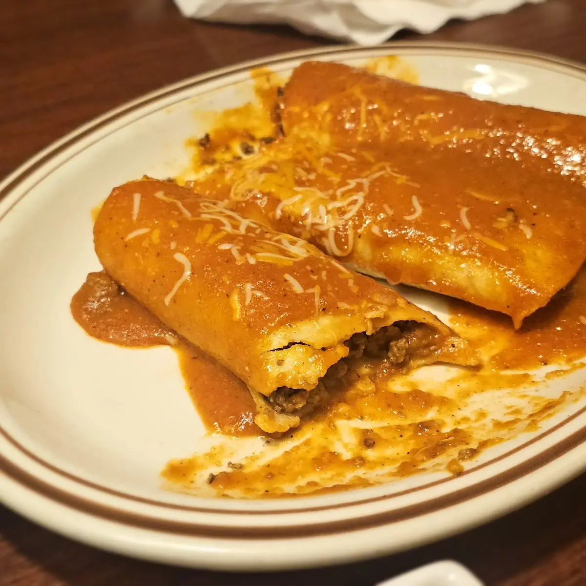 A. Cheese Enchilada, Vegetable Quesadilla, Rice and Beans