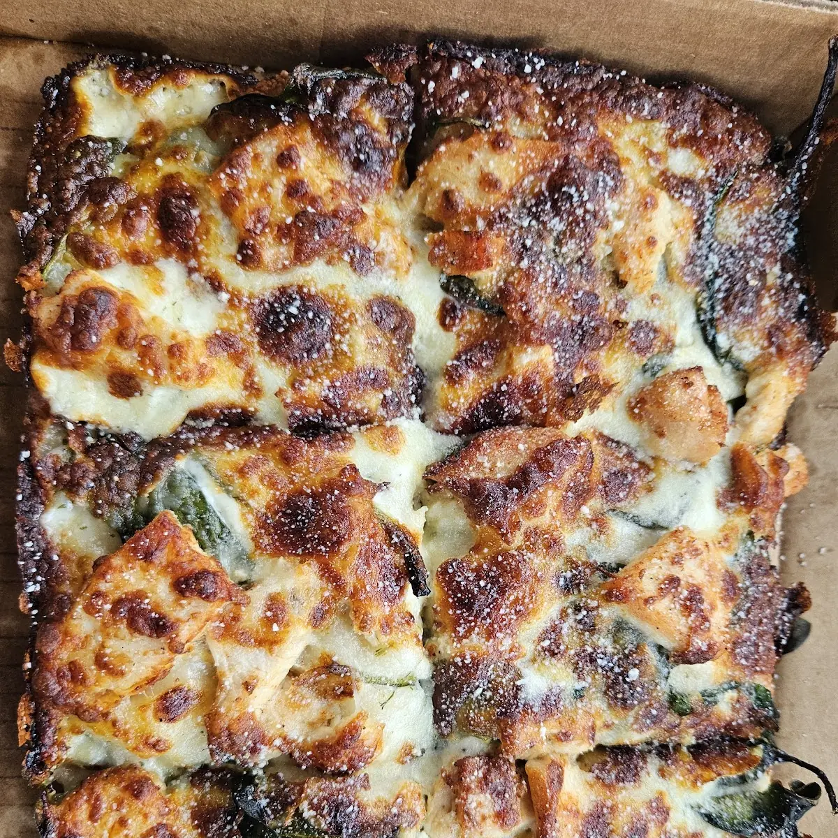 Large Detroit Deep Dish Cheese Pizza