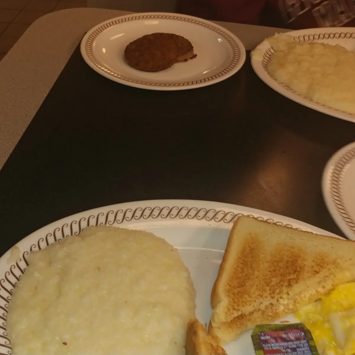 Eggs Grits Sausage Patty