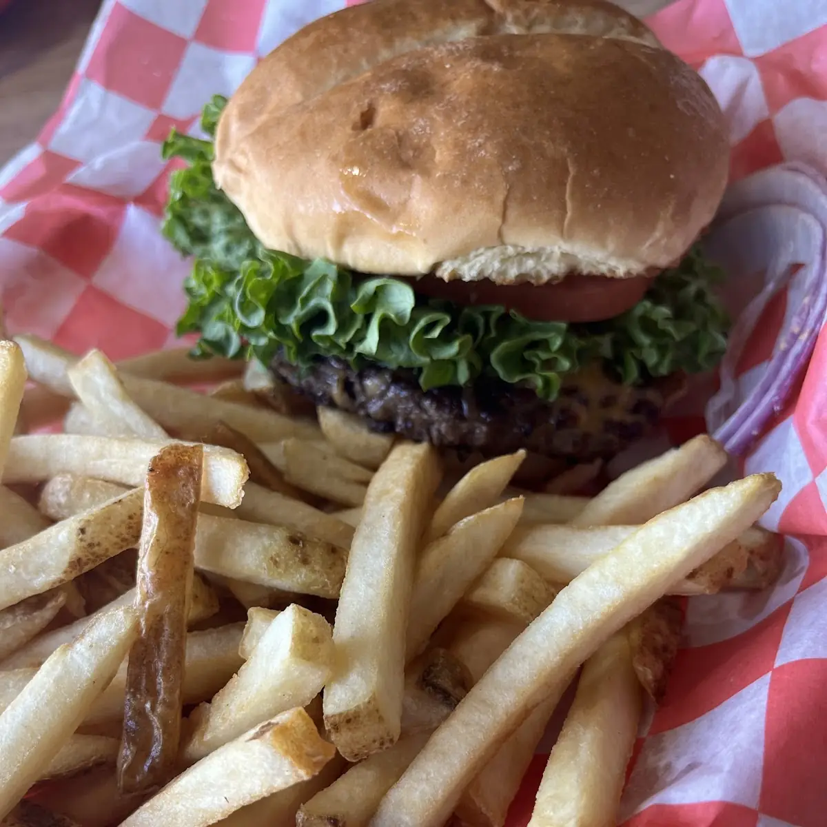 66 Burger with Cheddar Cheese