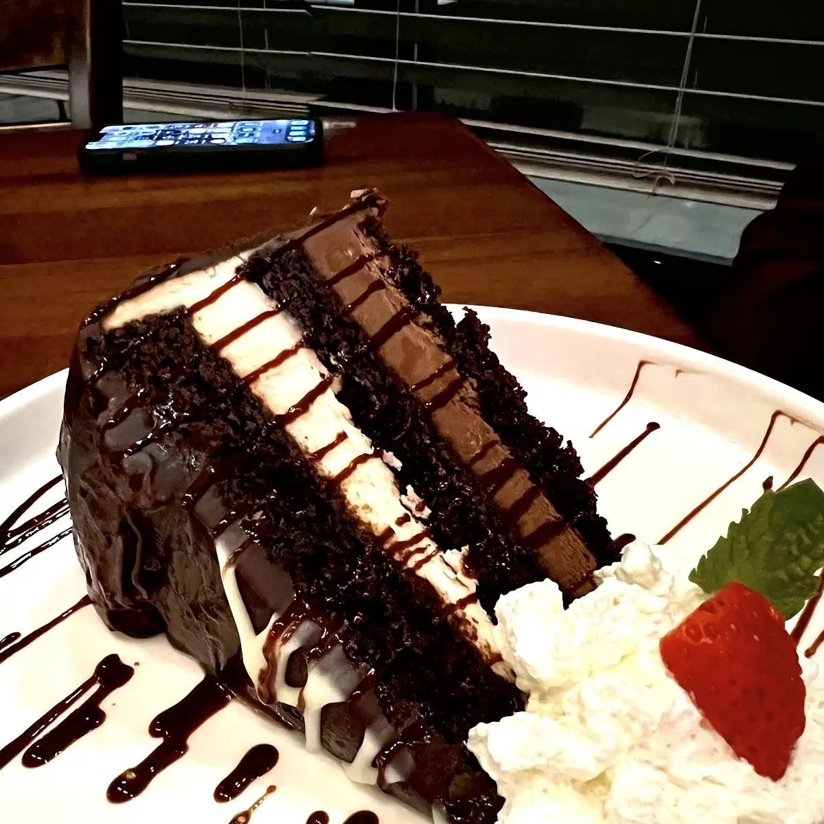 White & Dark Chocolate Cake