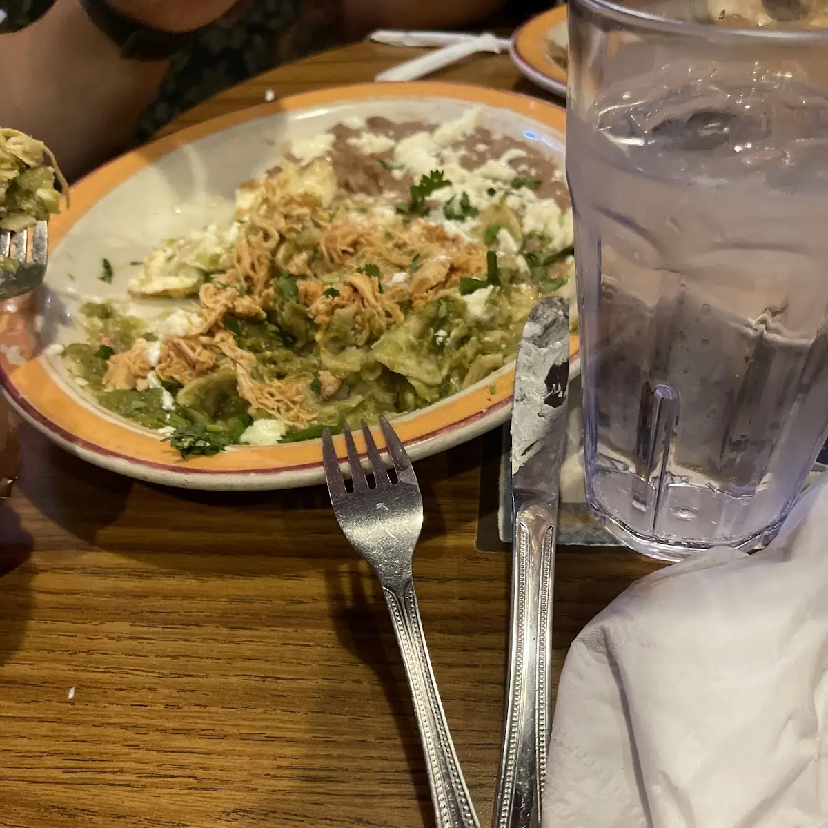 Chilaquiles Verdes Con Pollo