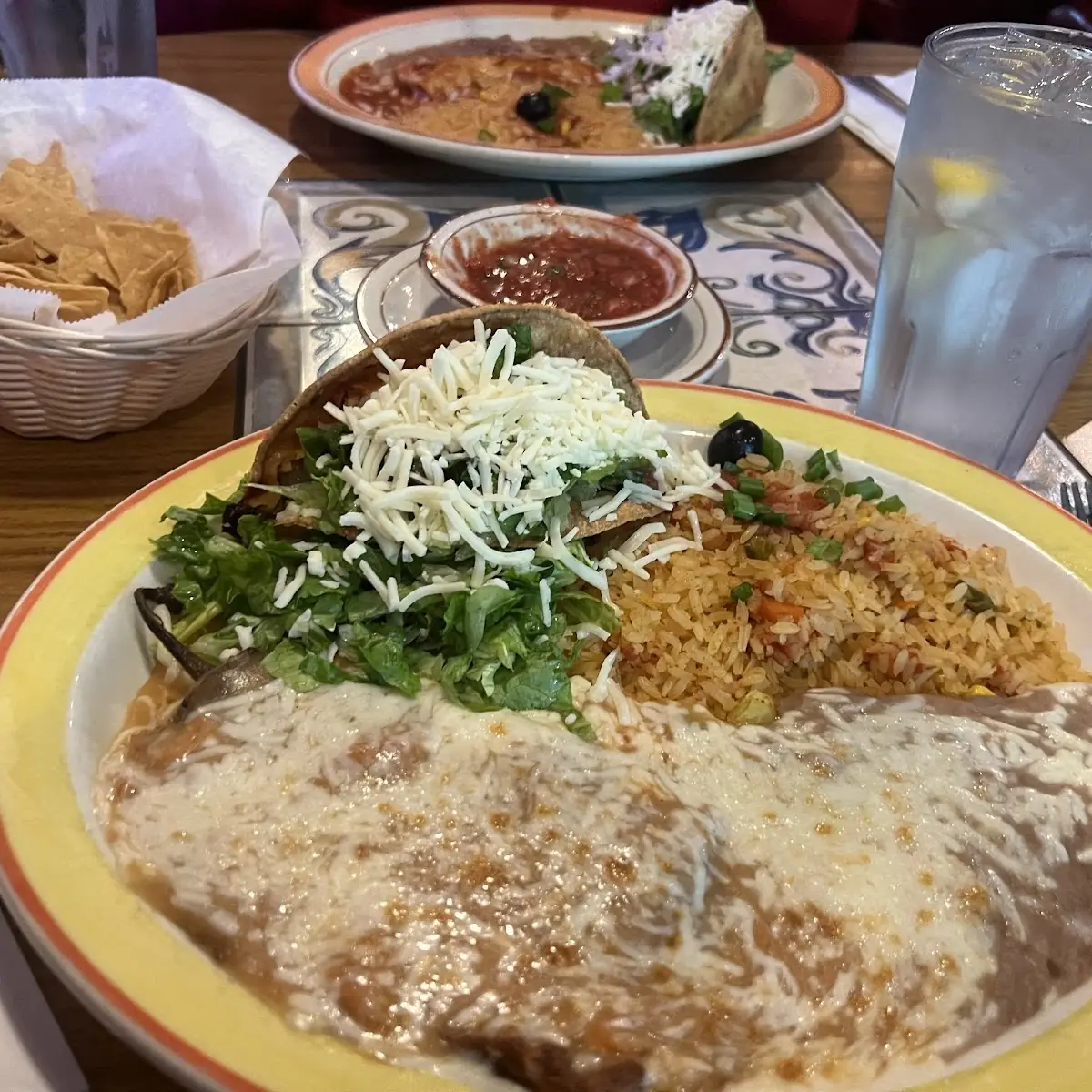Chile Relleno Enchilada Combo