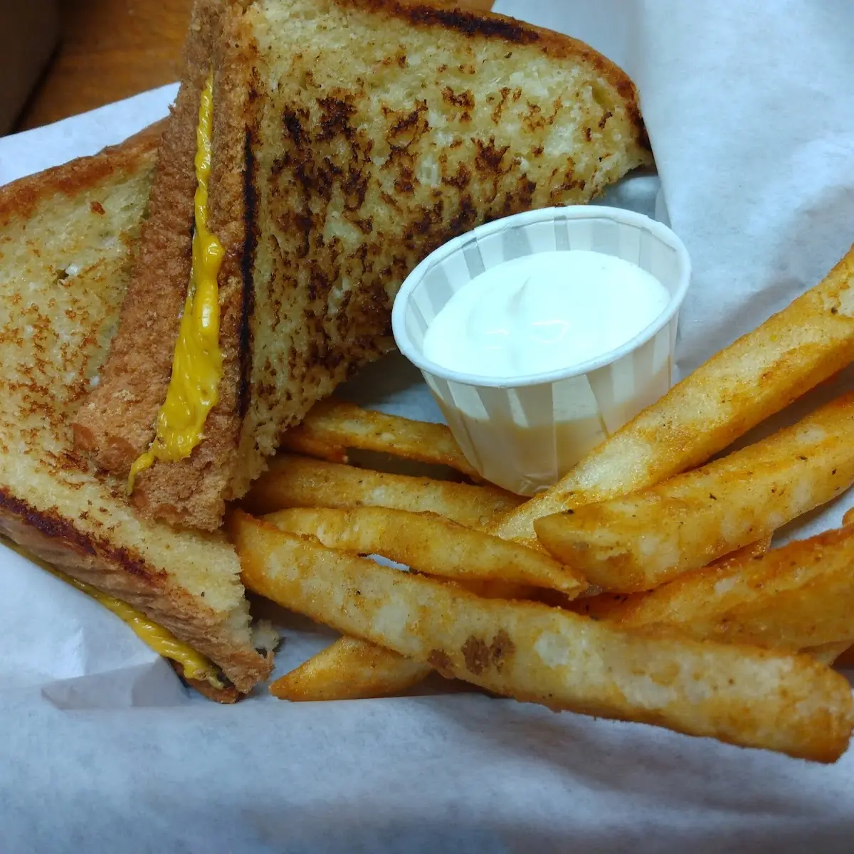 Kids Grilled Cheese Basket