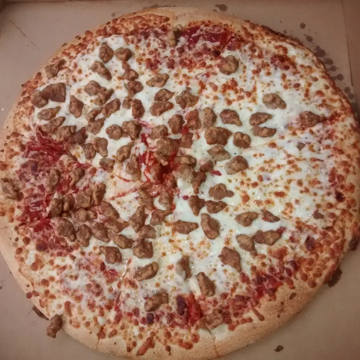 Ground Beef and Cheese Pizza