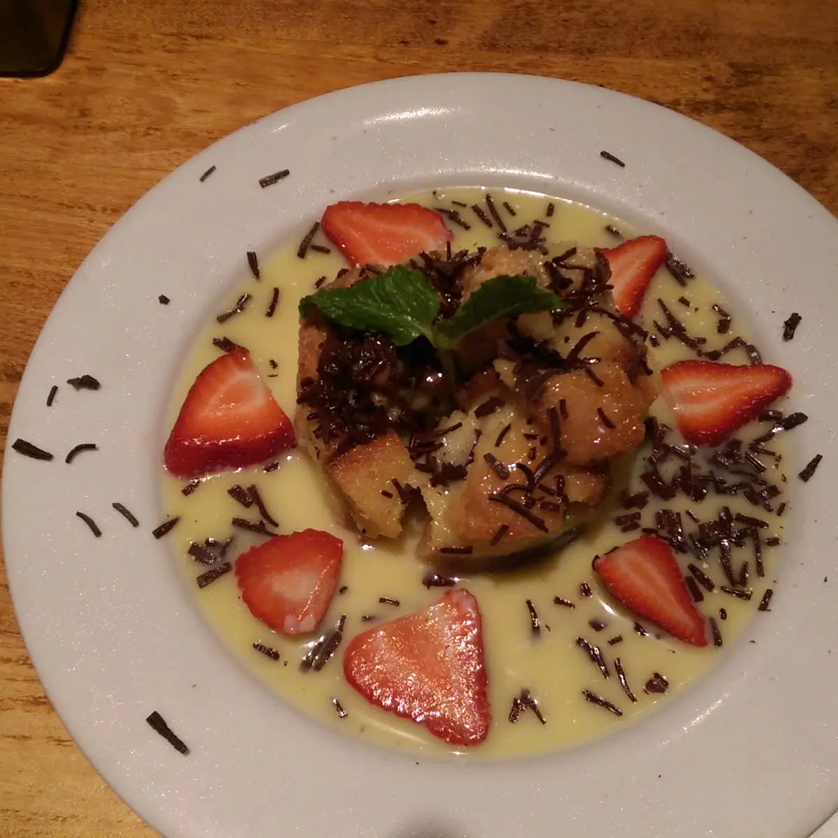 White Chocolate Bread Pudding