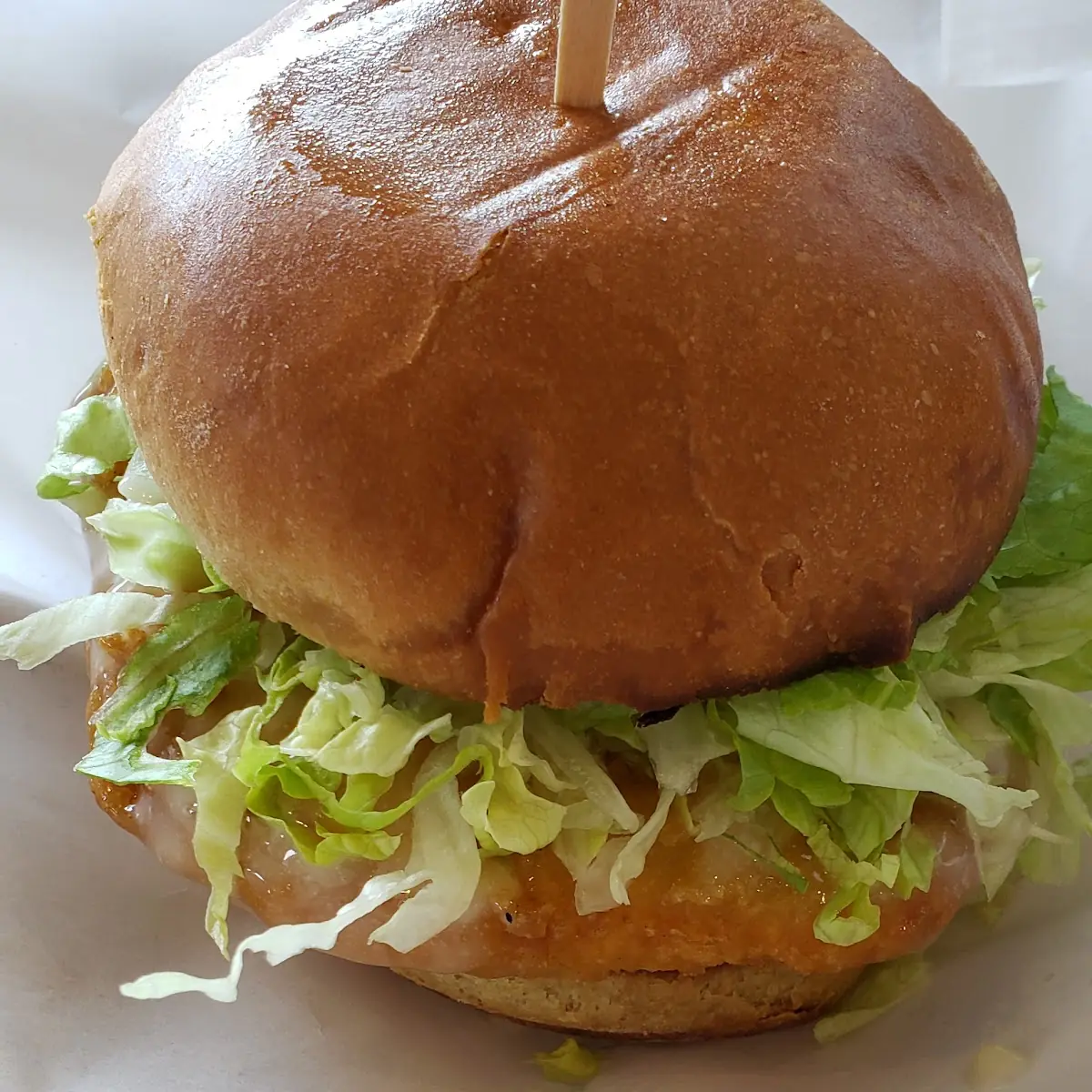 Honey Walnut Shrimp Burger