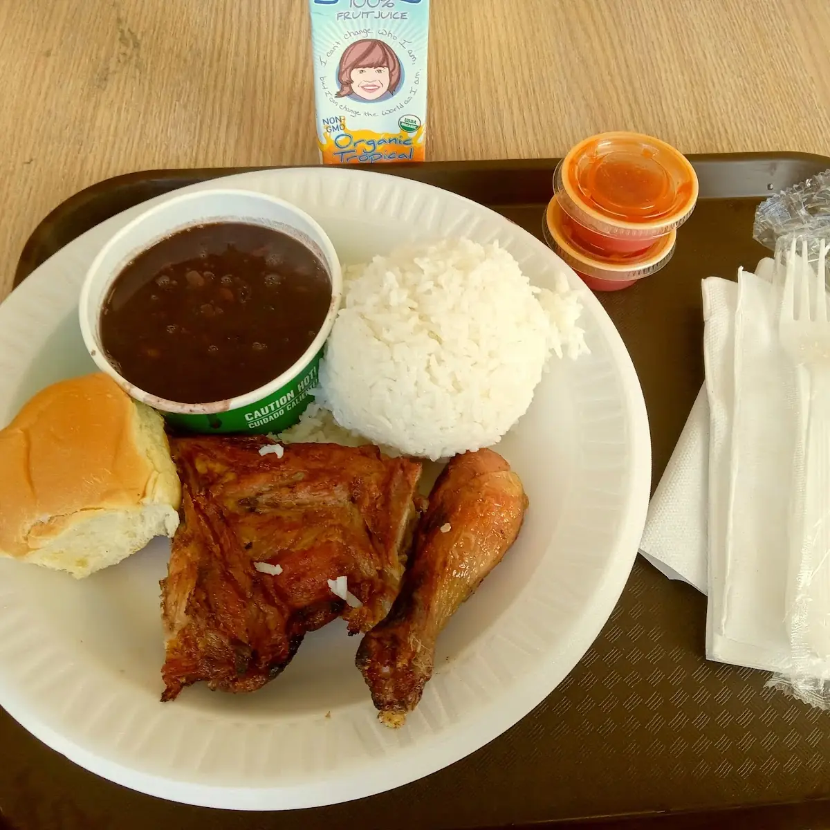 Pollo Tropical 1 4 Chicken Rice and Beans