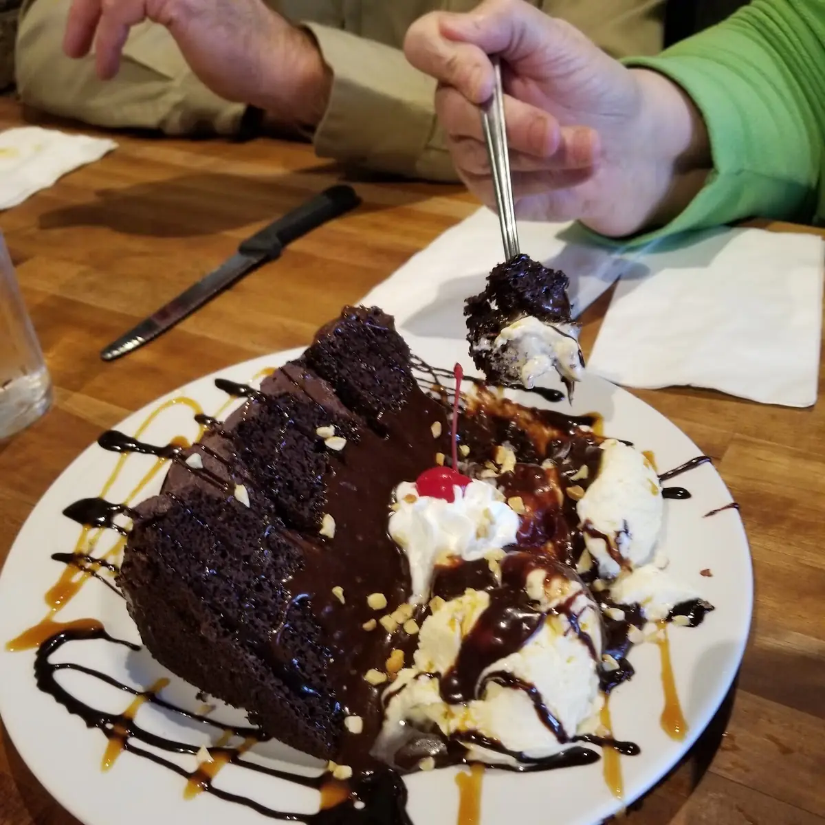 Hot Fudge Cake Sundae