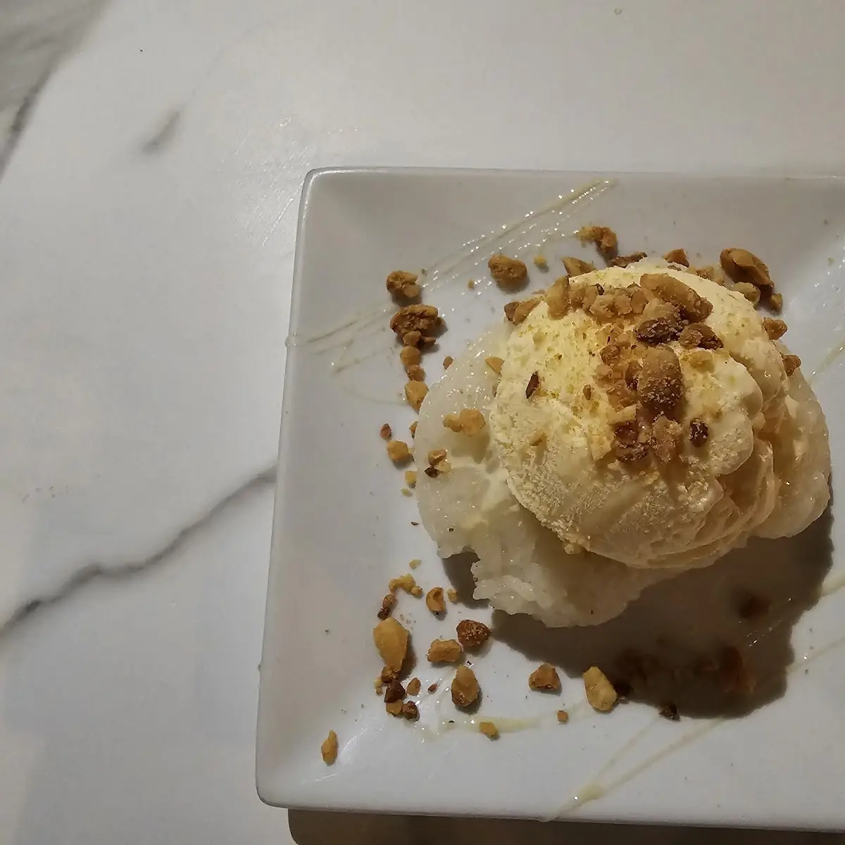 Sticky Rice and Vanilla Ice Cream
