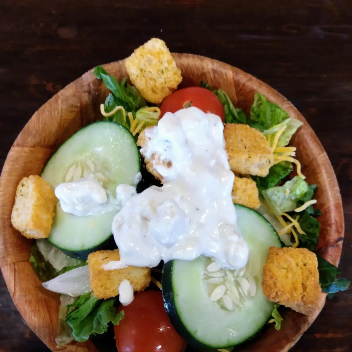 Side Salad with Blue Cheese Dressing