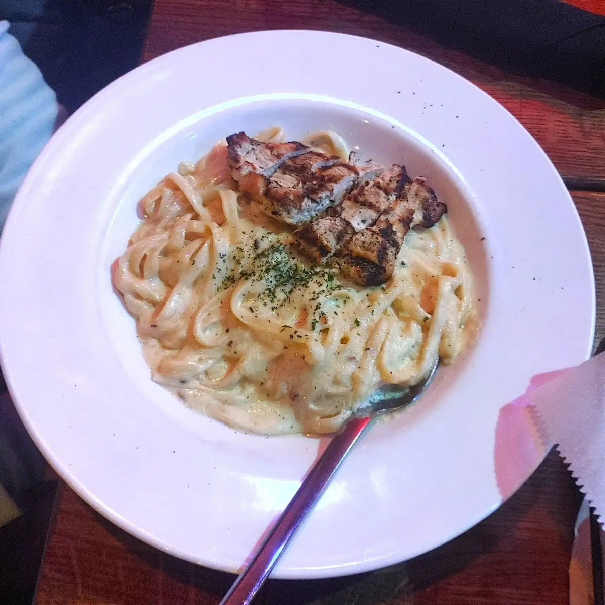 Fettuccine Alfredo with Chicken