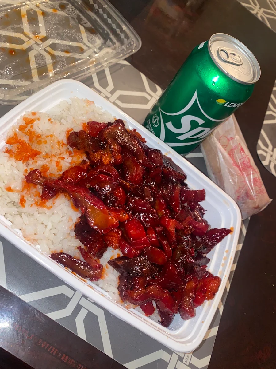 Rib Tips with White Rice