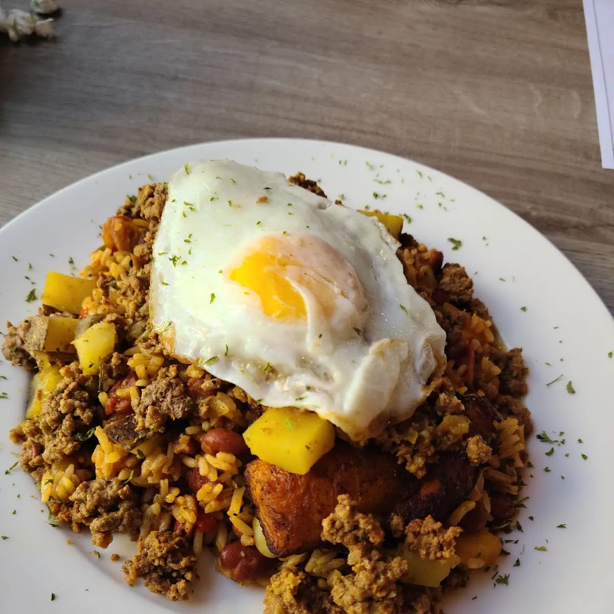 Picadillo Con Arroz Mamposteao