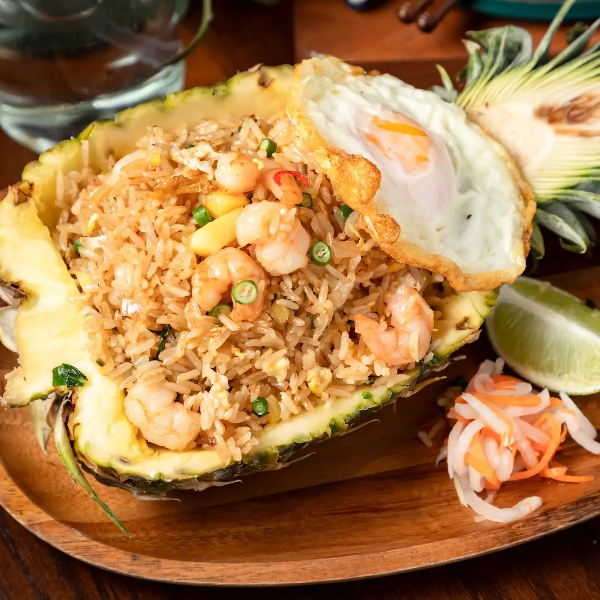 Spicy Basil Shrimp Fried Rice
