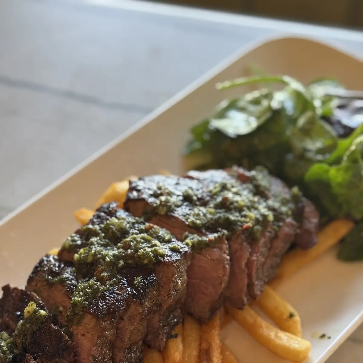 Prime Flat Iron Steak Frittes