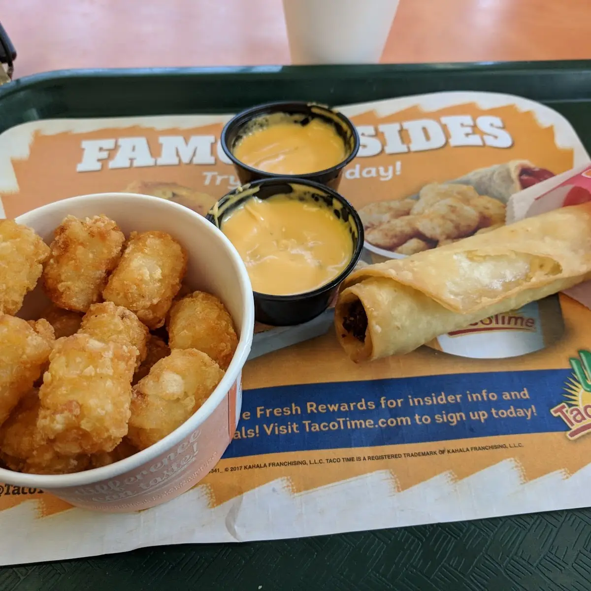 Meat Burrito Tots Cheese Dip