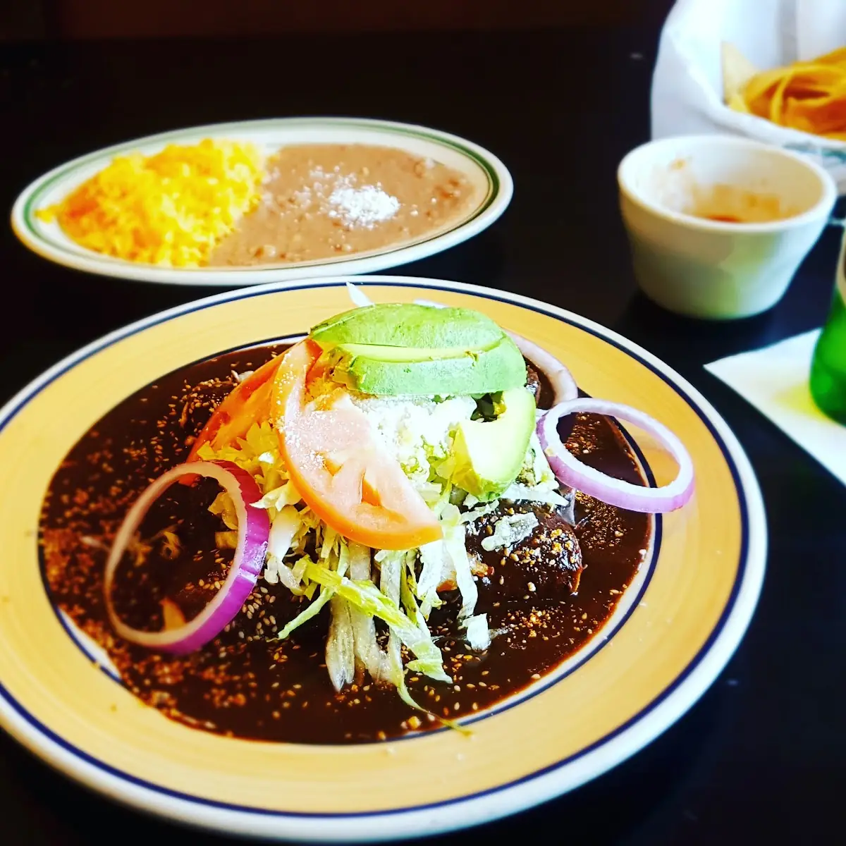 Chicken Enchiladas with Mole Sauce