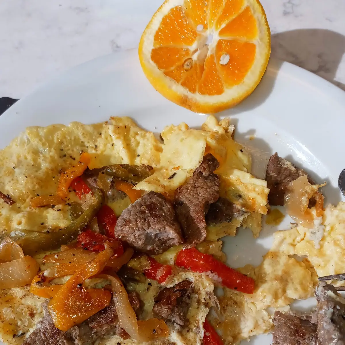 Steak and Blue Cheese Omelette
