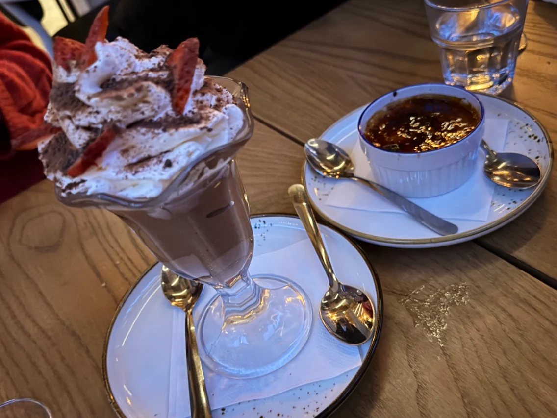 Chocolate Mousse Creme Brulee