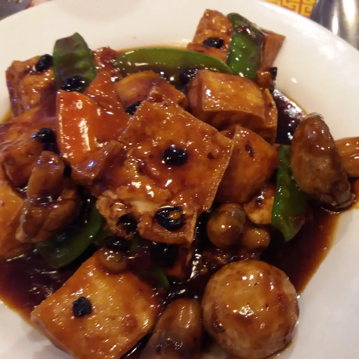 Tofu w Spicy Black Bean Sauce