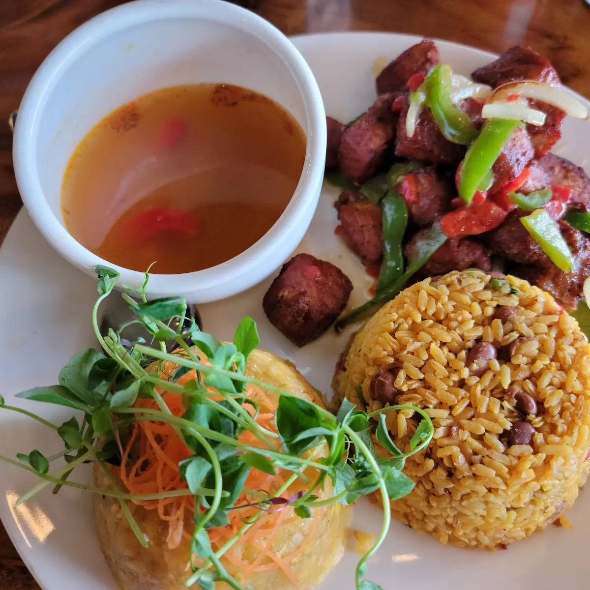 Mofongo and Carne Frita