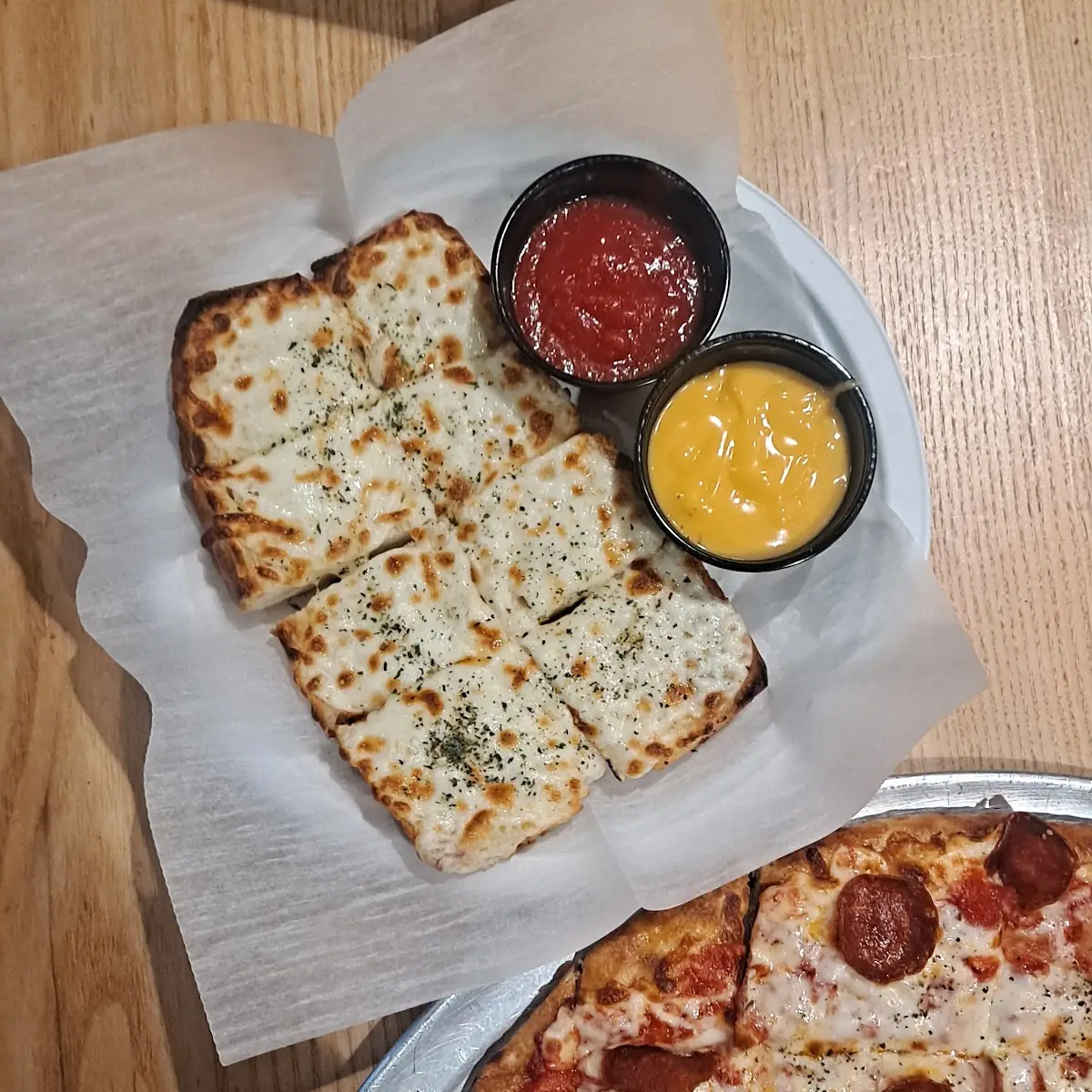Garlic & Mozzarella Bread Pepperoni Pizza
