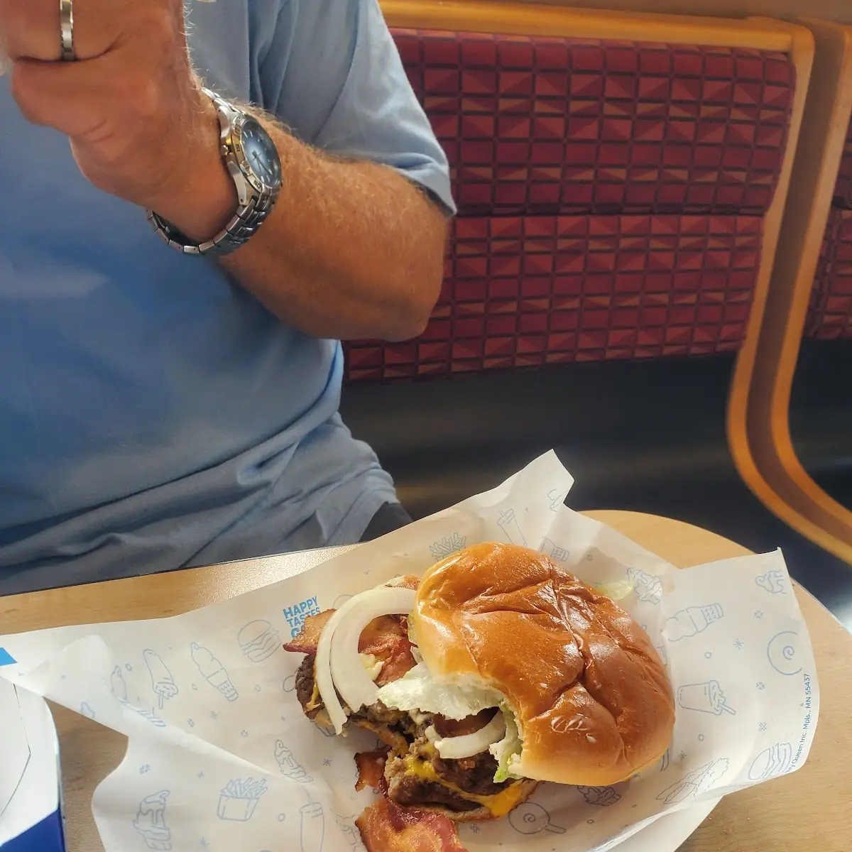 1 Backyard Double Bacon Cheeseburger