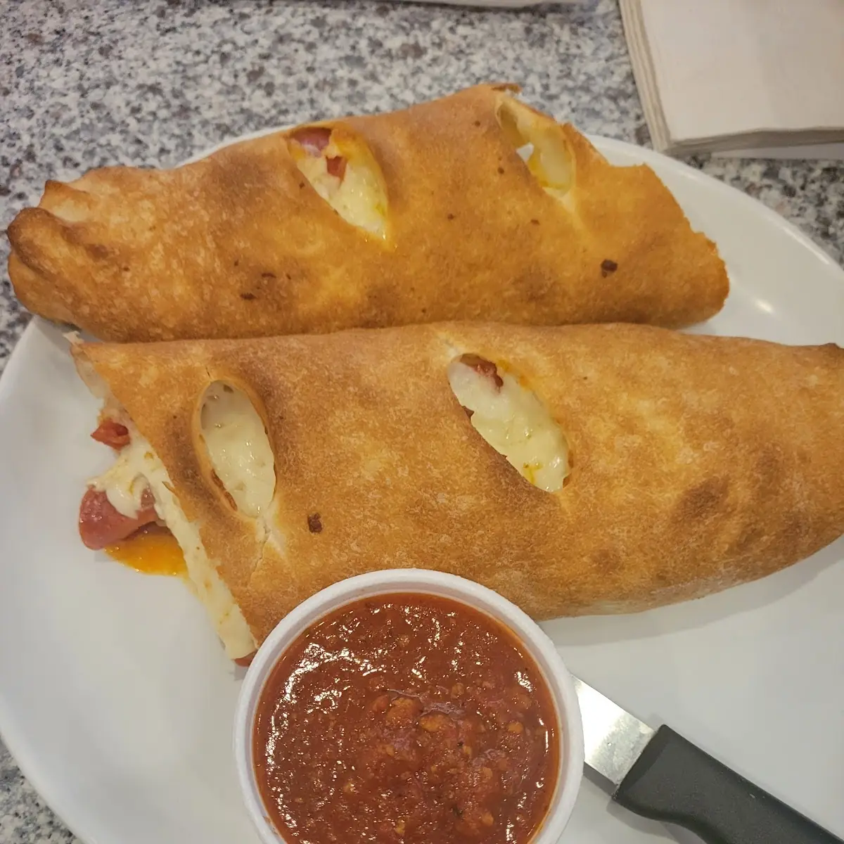 Pepperoni Roll with Mozzarella Cheese