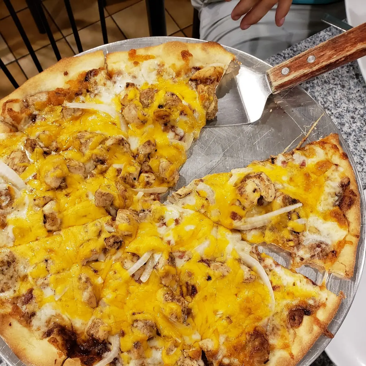 Small BBQ and Chicken Pizza