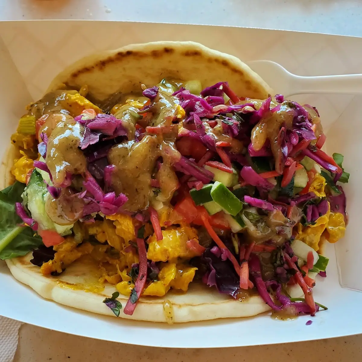 Curry Chicken Salad Flatbread