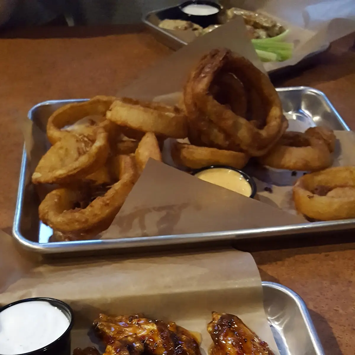 Wings and Onion Rings