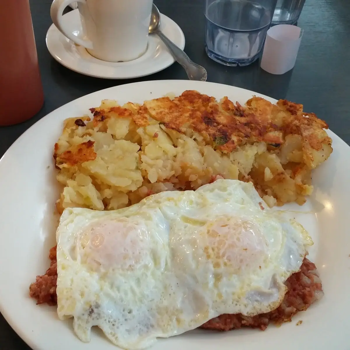 Eggs Corned Beef Hash Potatoes