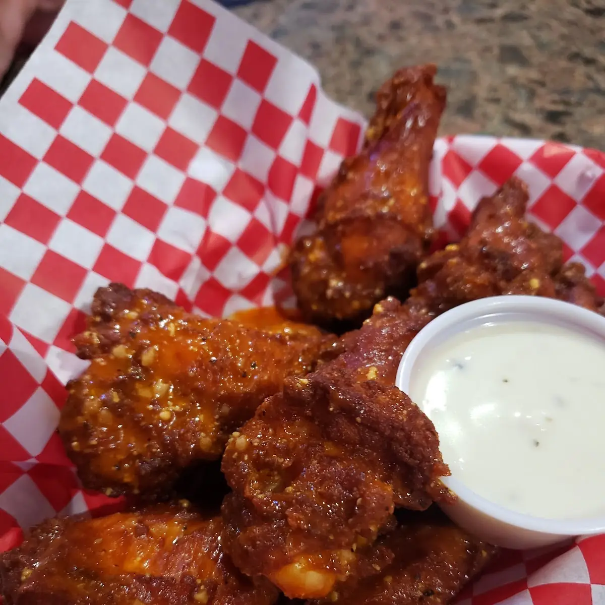 Garlic Parmesan Hot Wings